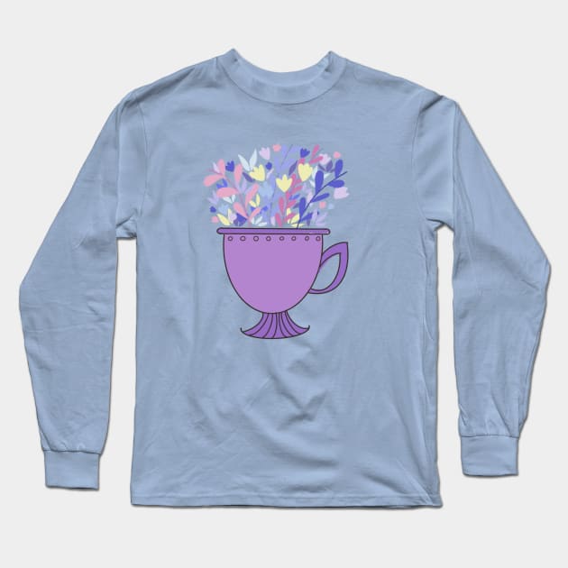 Mug Vase Long Sleeve T-Shirt by Rania Younis